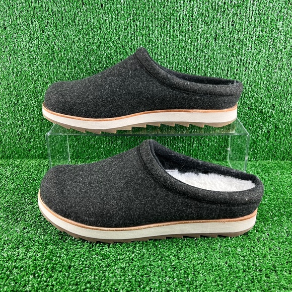 NEW Merrell Juno Wool Clog Comfort Slippers Dark Gray Mens - Picture 4 of 8
